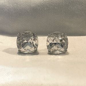 KATE SPADE- crystal studs, silver